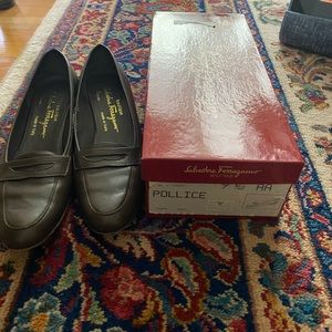 Brown Salvatore Ferragamo shoes